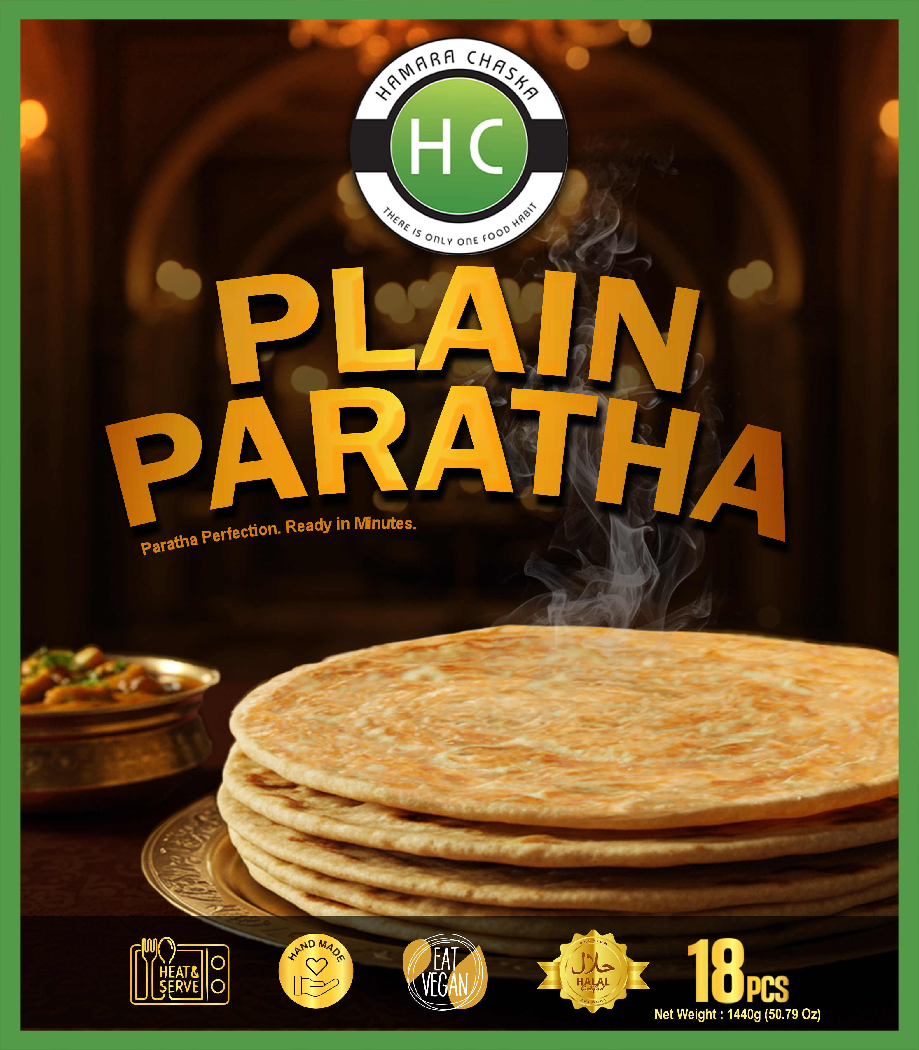 HC Plain Paratha 80g