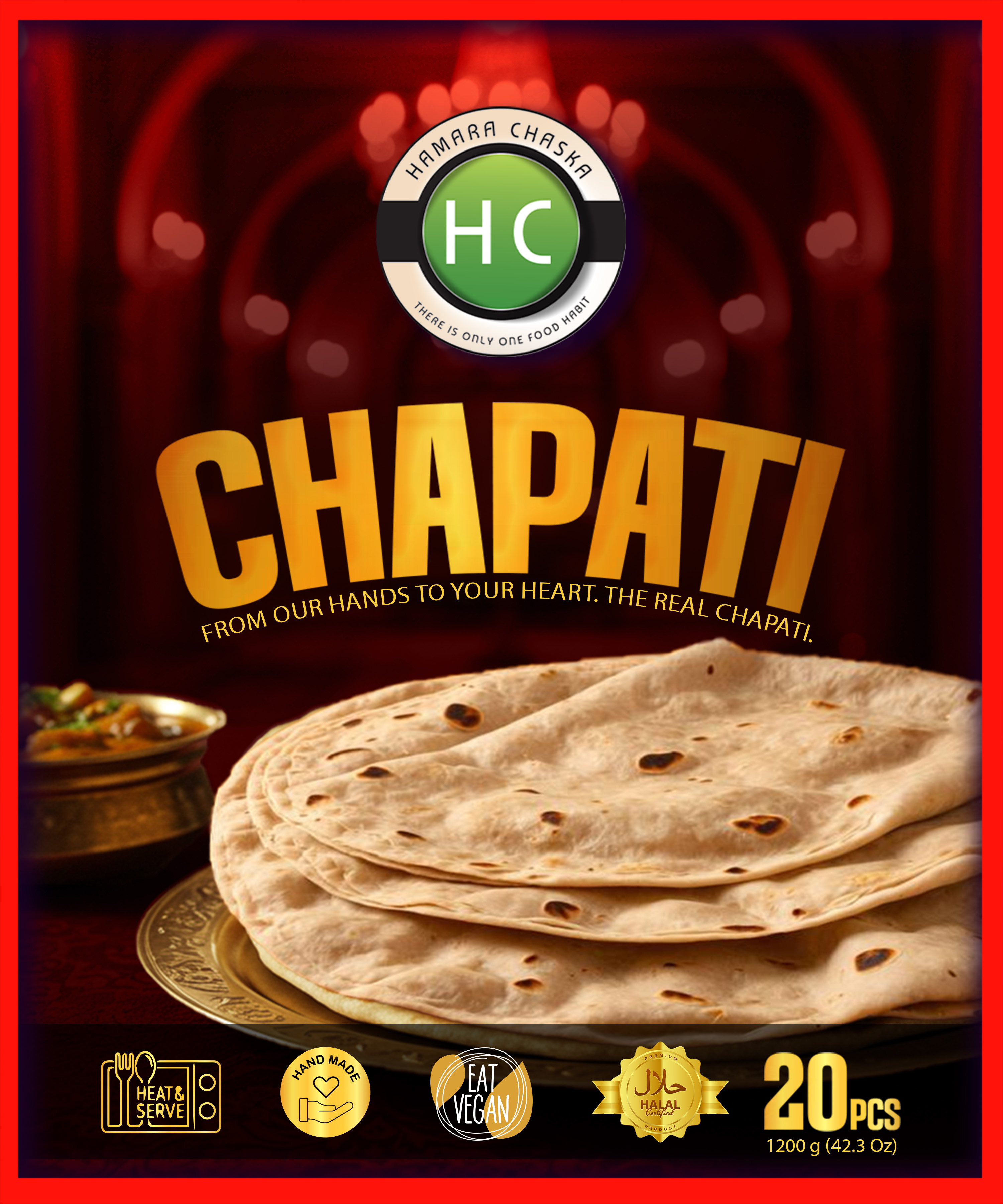 HC Chapati Family Pack 60g